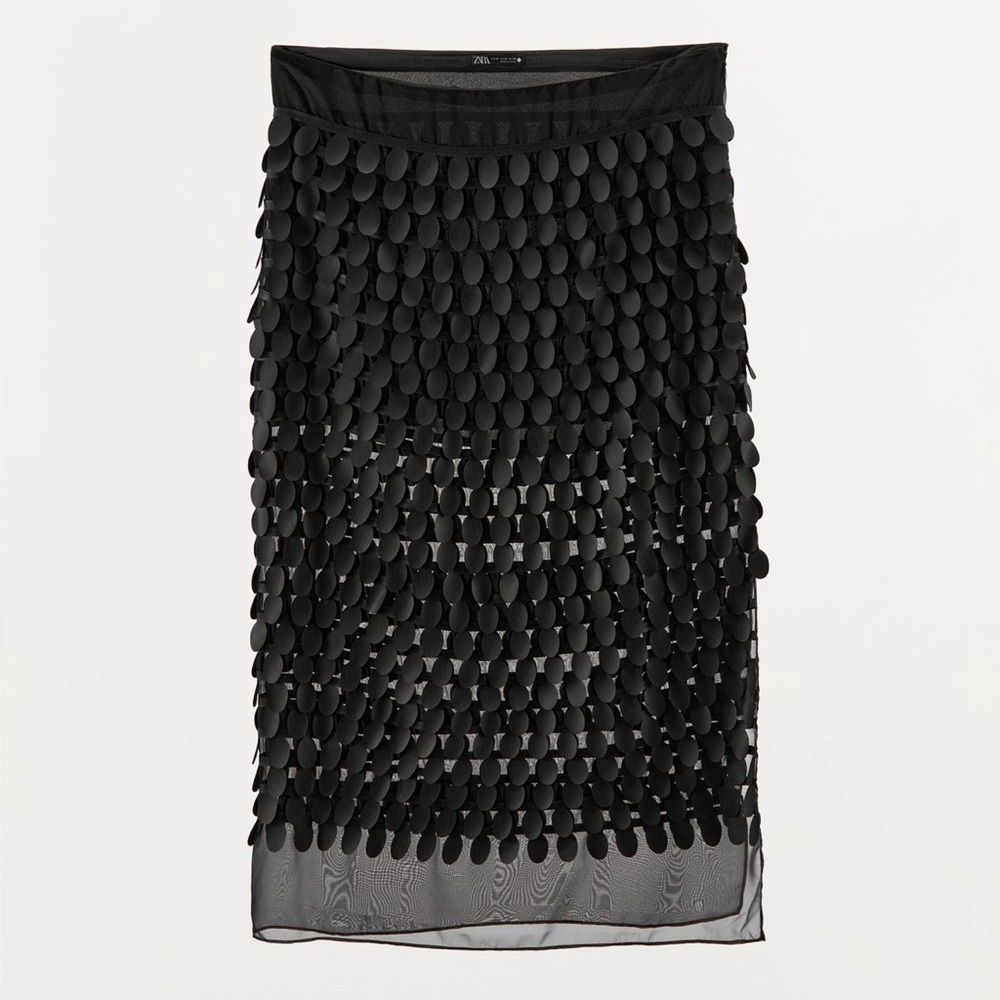 NWT Zara Combination Midi Skirt